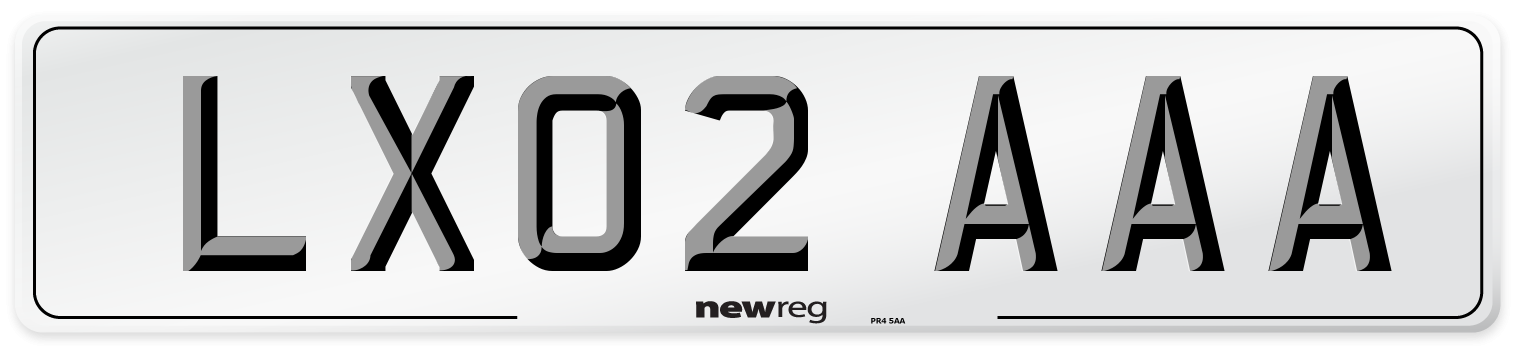 LX02 AAA Number Plate from New Reg